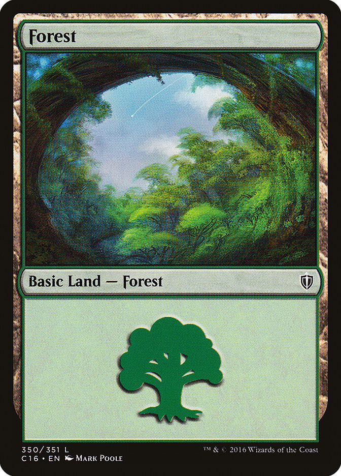 {B}[C16 350] Forest (350) [Commander 2016]