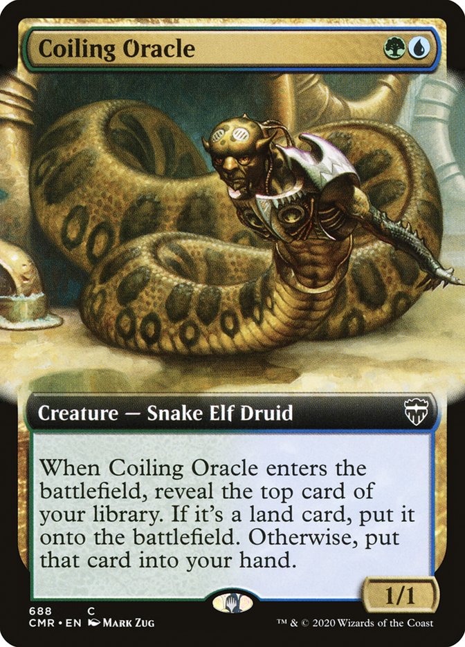 {C} Coiling Oracle (Extended Art) [Commander Legends][CMR 688]