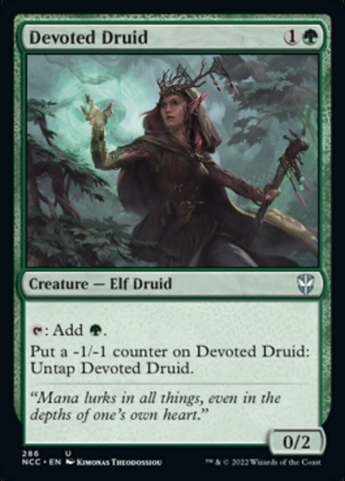 {C} Devoted Druid [Streets of New Capenna Commander][NCC 286]