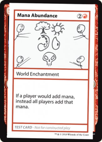 {R} Mana Abundance (2021 Edition) [Mystery Booster Playtest Cards][CMB1 058]
