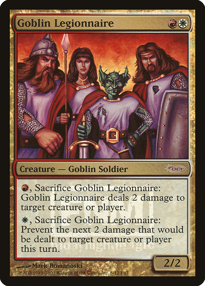{R} Goblin Legionnaire [Friday Night Magic 2007][PA F07 006]