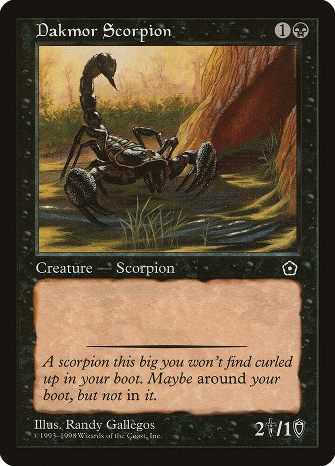 {C} Dakmor Scorpion [Portal Second Age][PO2 070]
