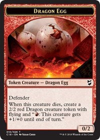{T} Dragon Egg // Dragon Double-sided Token [Commander 2018 Tokens][TC18 010]