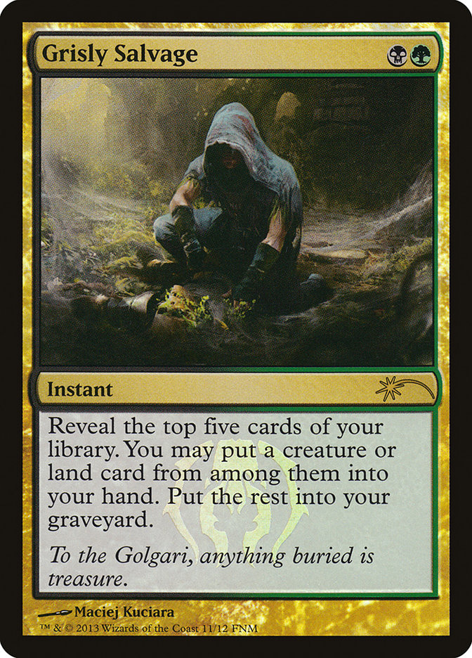 {R} Grisly Salvage [Friday Night Magic 2013][PA F13 011]