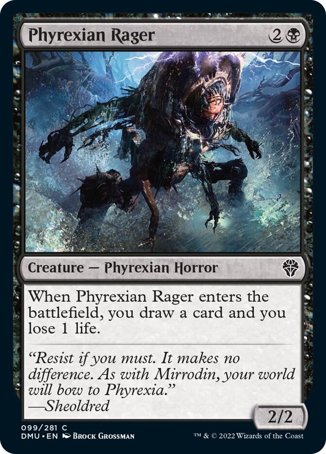 {@C} Phyrexian Rager [Dominaria United][DMU 099]