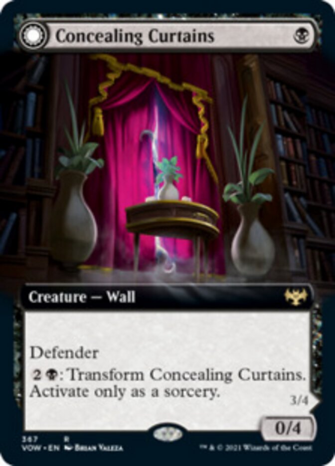 {@R} Concealing Curtains // Revealing Eye (Extended Art) [Innistrad: Crimson Vow][VOW 367]