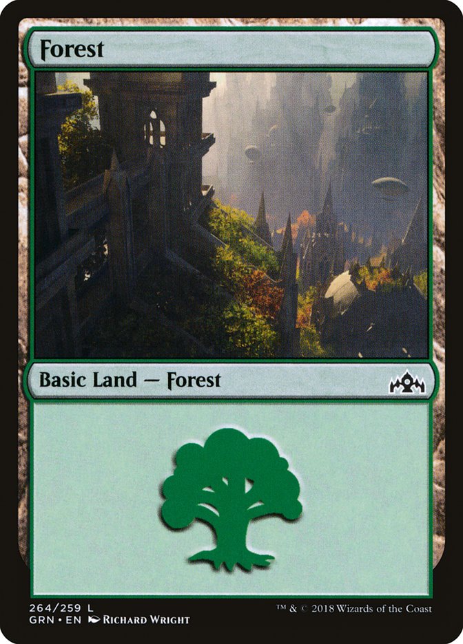 {B}[GRN 264] Forest (264) [Guilds of Ravnica]