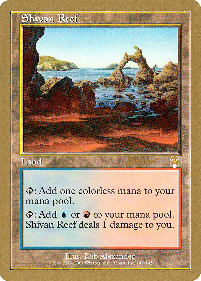 {R} Shivan Reef (Sim Han How) [World Championship Decks 2002][GB WC02 SHH142]