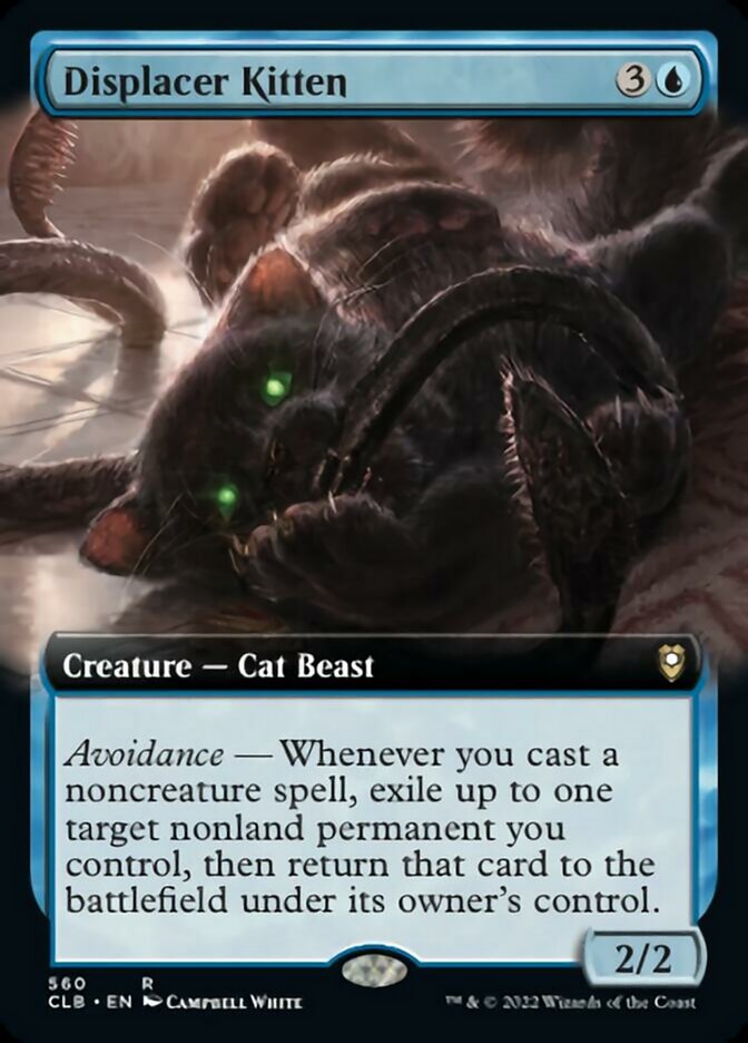 {R} Displacer Kitten (Extended Art) [Commander Legends: Battle for Baldur's Gate][CLB 560]