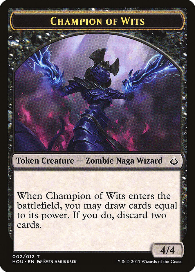 {T} Champion of Wits Token [Hour of Devastation Tokens][THOU 002]