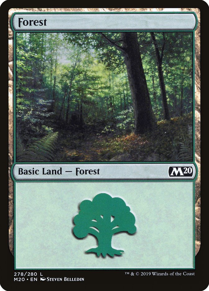 {B}[M20 278] Forest (278) [Core Set 2020]
