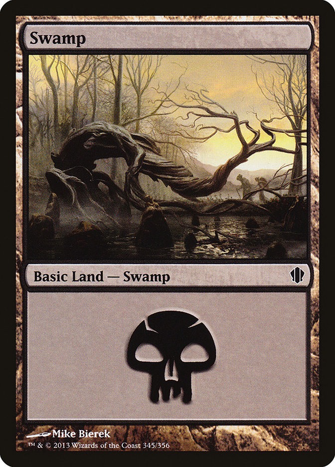 {B}[C13 345] Swamp (345) [Commander 2013]