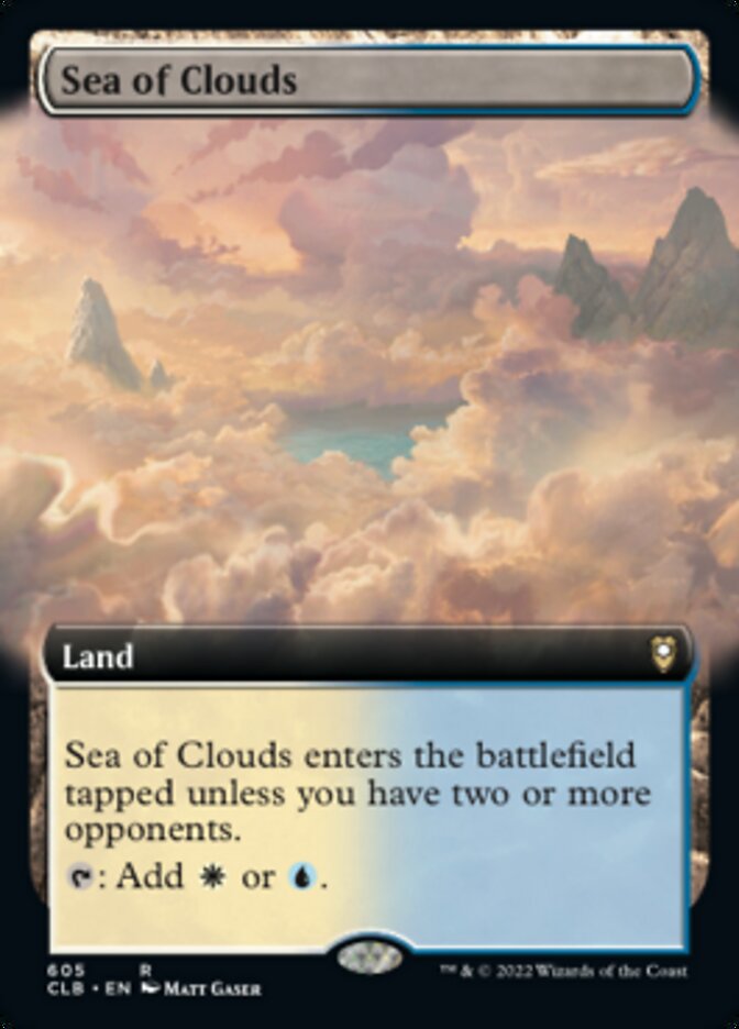 {R} Sea of Clouds (Extended Art) [Commander Legends: Battle for Baldur's Gate][CLB 605]