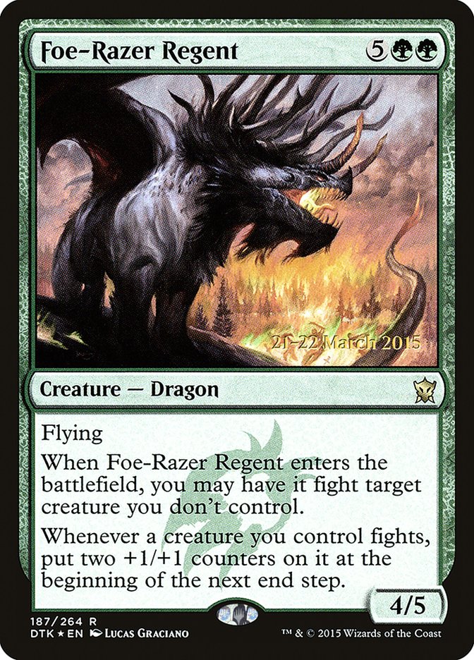 {R} Foe-Razer Regent [Dragons of Tarkir Prerelease Promos][PR DTK 187]