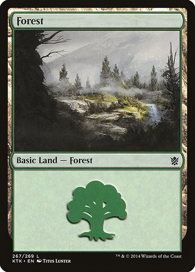 {B}[KTK 267] Forest (267) [Khans of Tarkir]