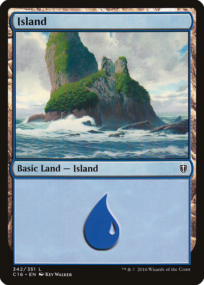 {B}[C16 342] Island (342) [Commander 2016]