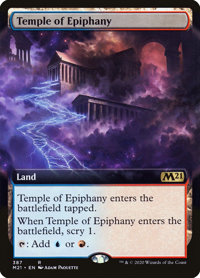 {R} Temple of Epiphany (Extended Art) [Core Set 2021][M21 387]