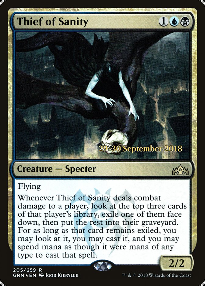 {R} Thief of Sanity [Guilds of Ravnica Prerelease Promos][PR GRN 205]