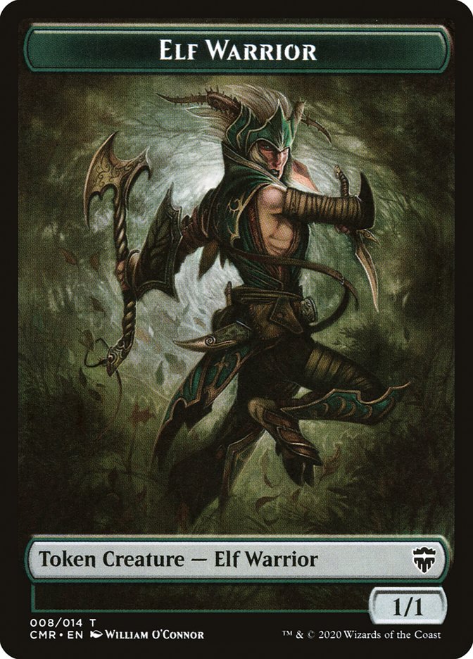 {T} Angel // Elf Warrior Token [Commander Legends Tokens][TCMR 001]