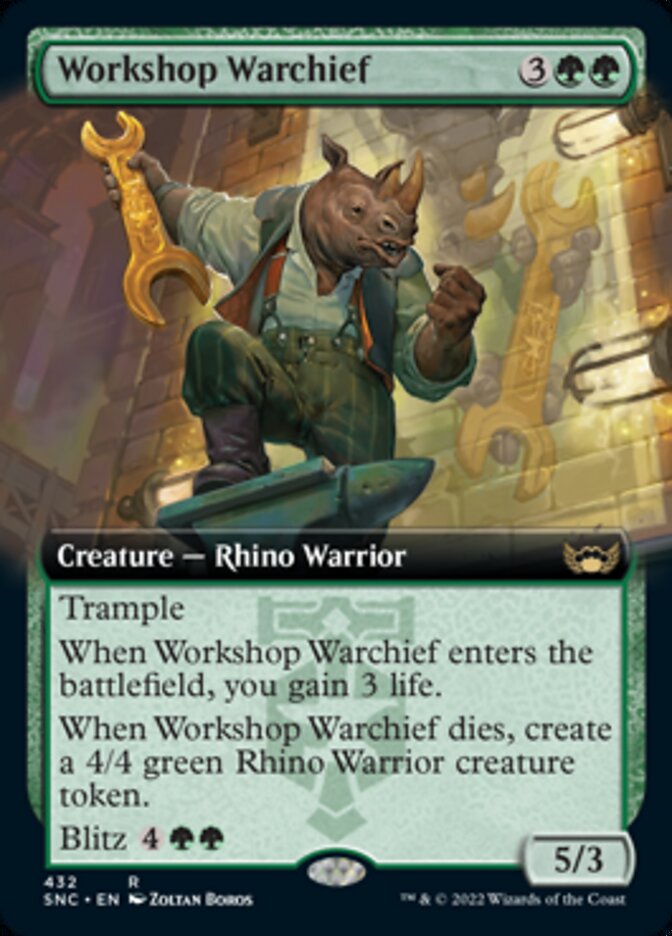 {@R} Workshop Warchief (Extended Art) [Streets of New Capenna][SNC 432]