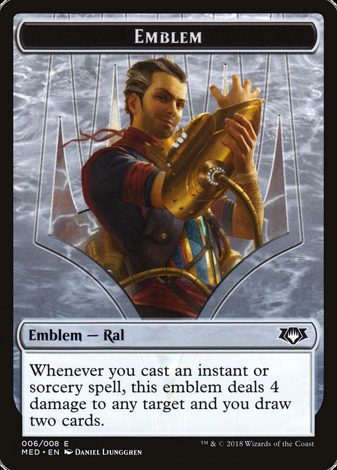 {T} Ral, Izzet Viceroy Emblem [Mythic Edition Tokens][TMED G6]