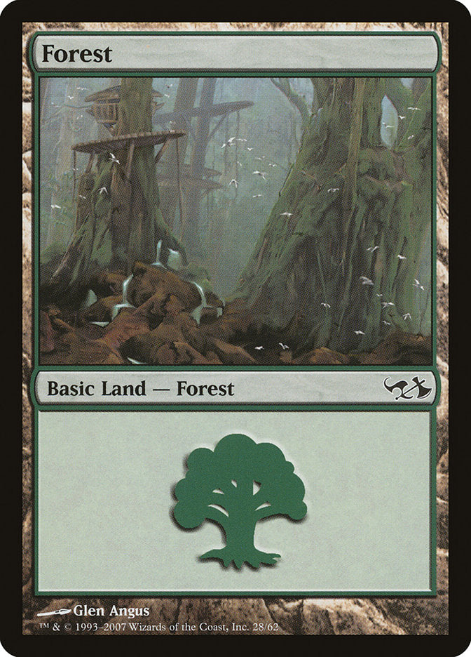 {B}[DDA 028] Forest (28) [Duel Decks: Elves vs. Goblins]