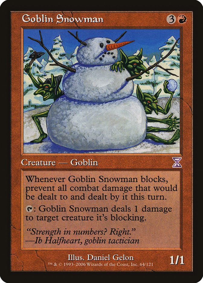 {R} Goblin Snowman [Time Spiral Timeshifted][TSB 064]