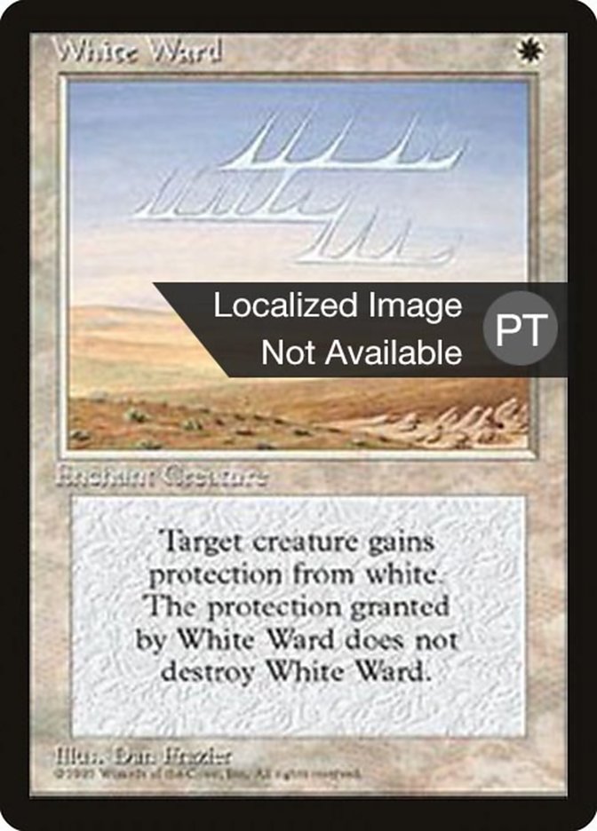 {F} White Ward [Fourth Edition (Foreign Black Border)][FBB 4ED 057]