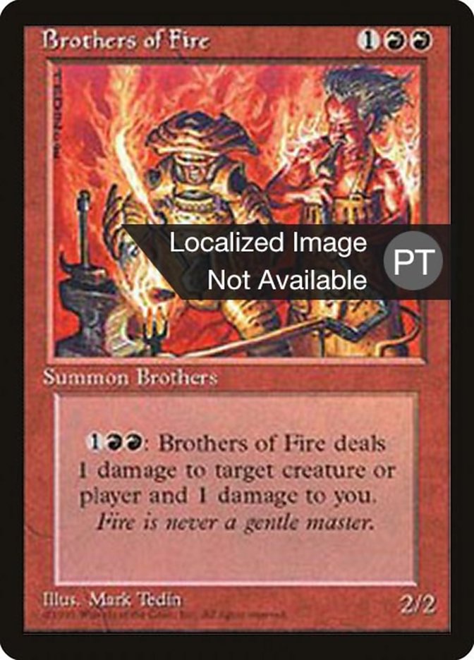 {F} Brothers of Fire [Fourth Edition (Foreign Black Border)][FBB 4ED 179]