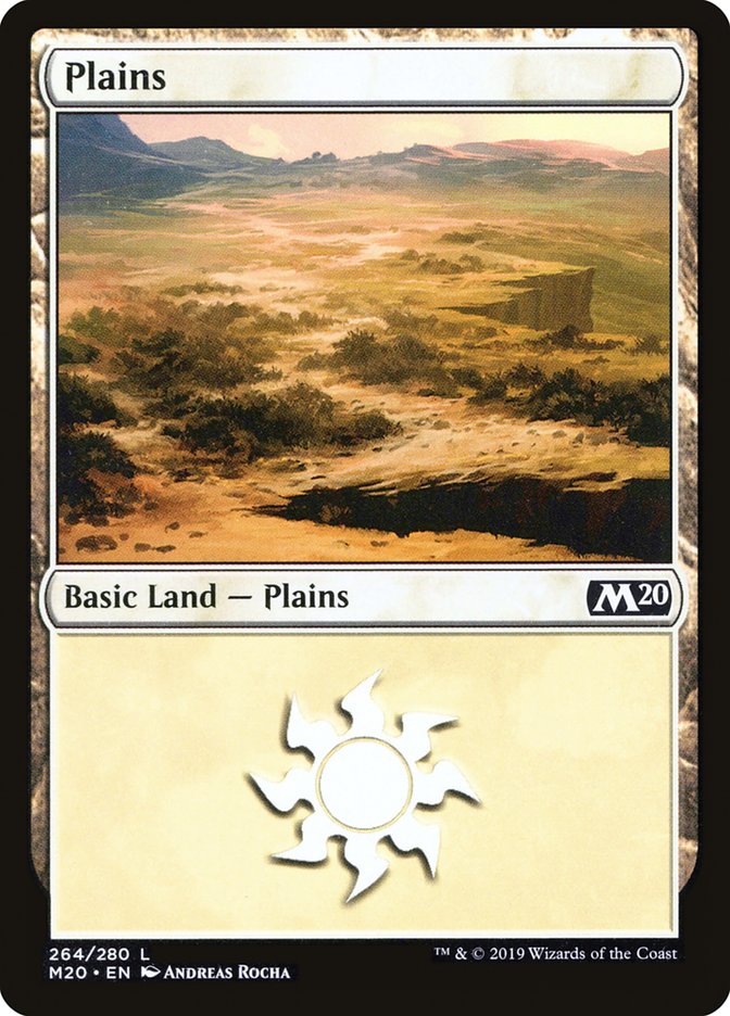 {B}[M20 264] Plains (264) [Core Set 2020]