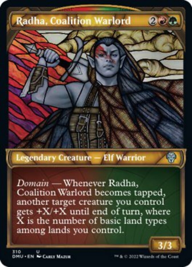 {@C} Radha, Coalition Warlord (Showcase) [Dominaria United][DMU 310]
