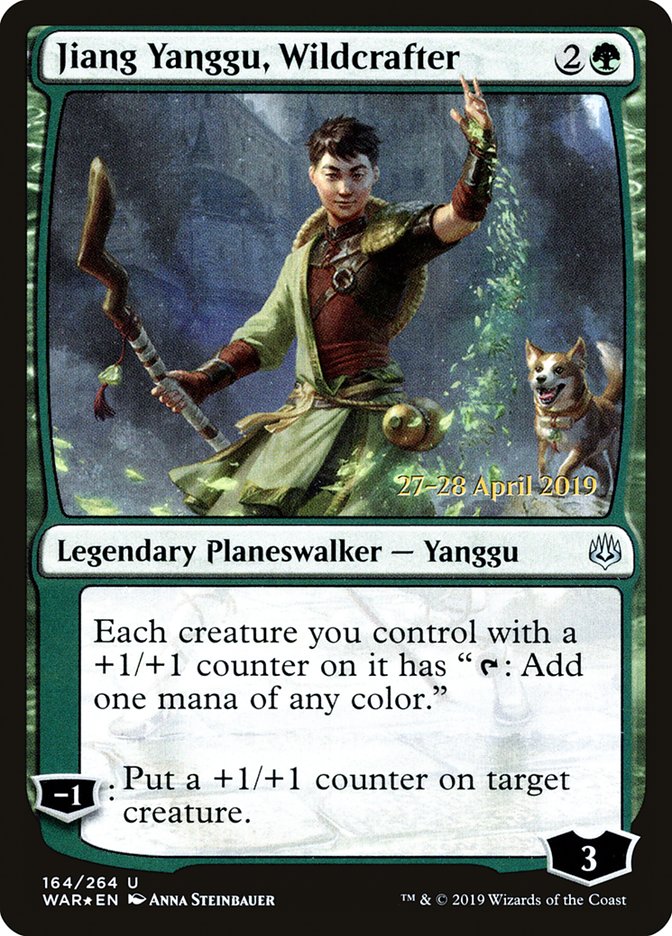 {C} Jiang Yanggu, Wildcrafter [War of the Spark Prerelease Promos][PR WAR 164]