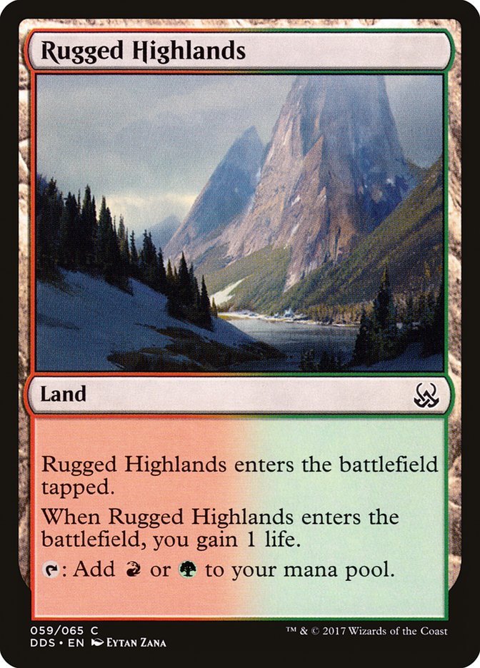 {C} Rugged Highlands [Duel Decks: Mind vs. Might][DDS 059]
