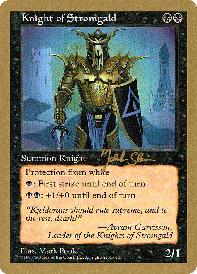 {C} Knight of Stromgald (Jakub Slemr) [World Championship Decks 1997][GB WC97 JS171]
