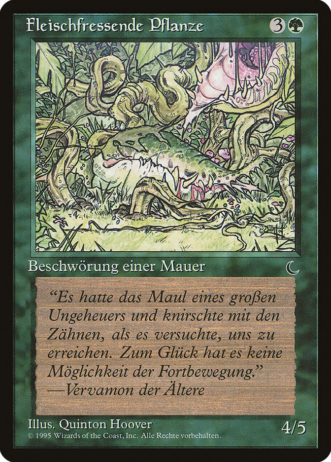 {C} Carnivorous Plant (German) - "Fleischfressende Pflanze" [Renaissance][REN 117]