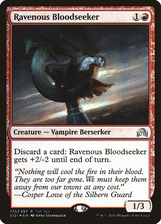 {C} Ravenous Bloodseeker (Gift Box) [Shadows over Innistrad Promos][PA SOI 175]
