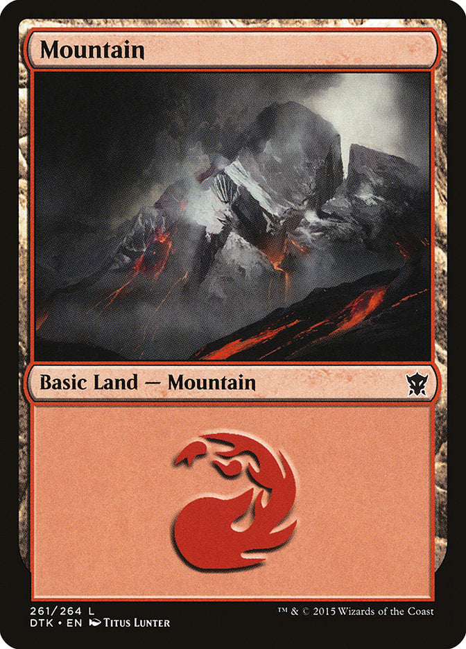 {B}[DTK 261] Mountain (261) [Dragons of Tarkir]