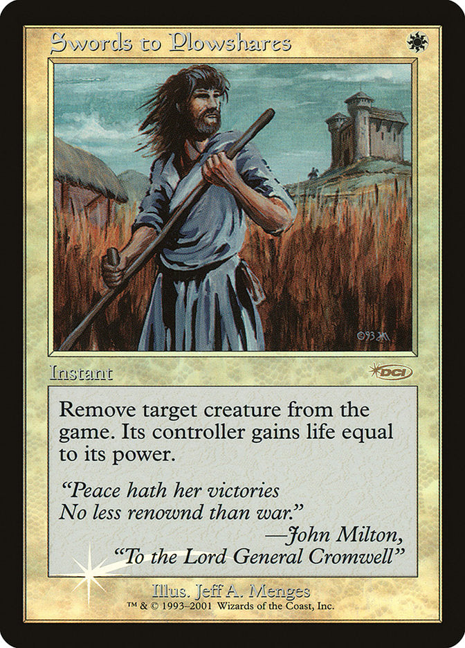 {R} Swords to Plowshares [Friday Night Magic 2001][PA F01 006]
