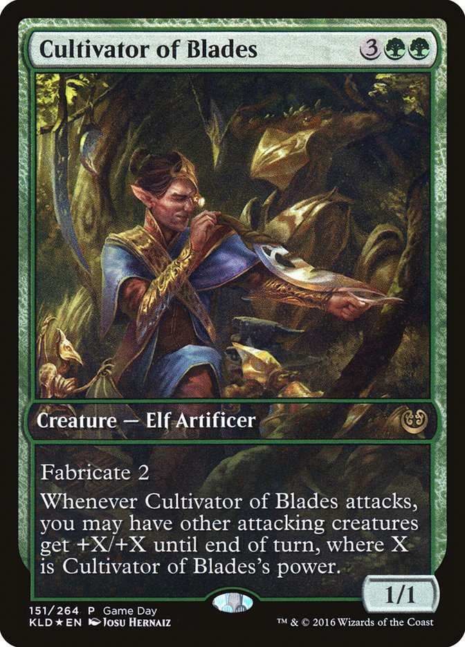 {R} Cultivator of Blades (Game Day) [Kaladesh Promos][PA KLD 151]