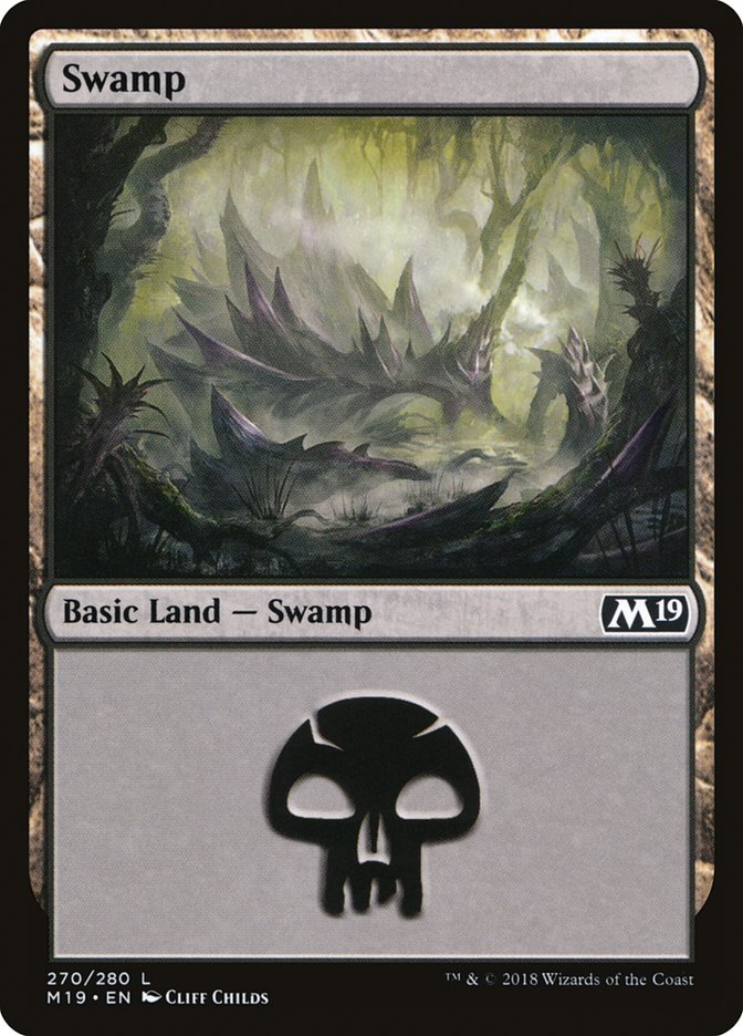 {B}[M19 270] Swamp (270) [Core Set 2019]