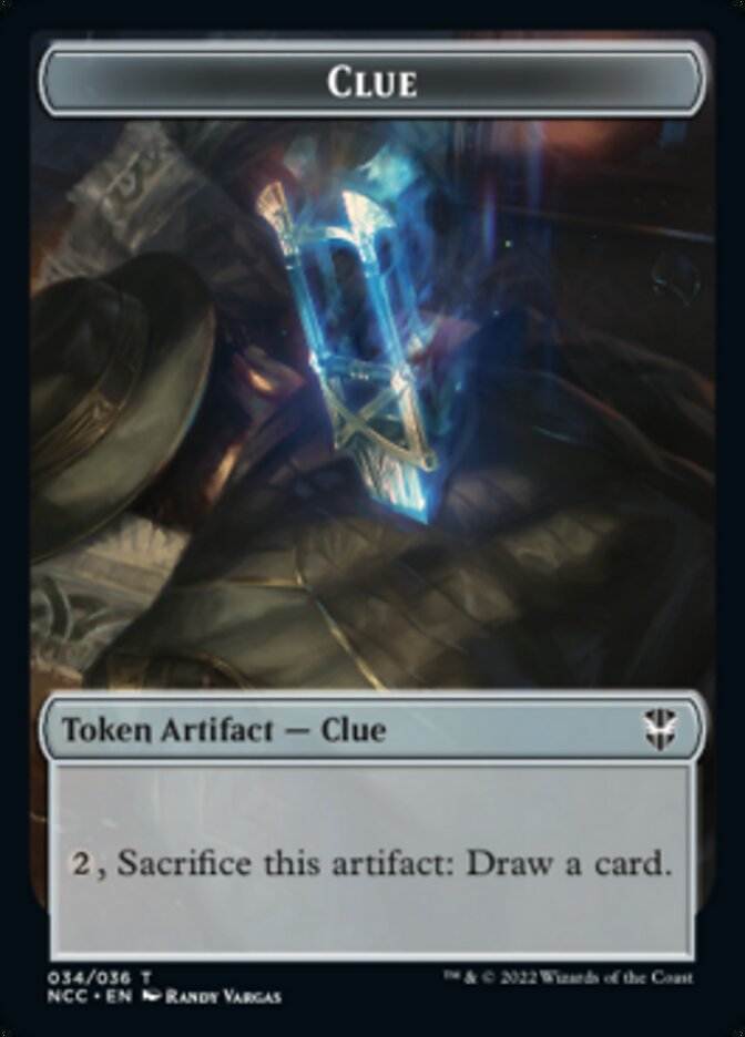 {T} Clue // Fish Double-sided Token [Streets of New Capenna Commander Tokens][TNCC 034]