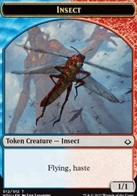 {T} Insect // Warrior Double-sided Token [Hour of Devastation Tokens][THOU 012]