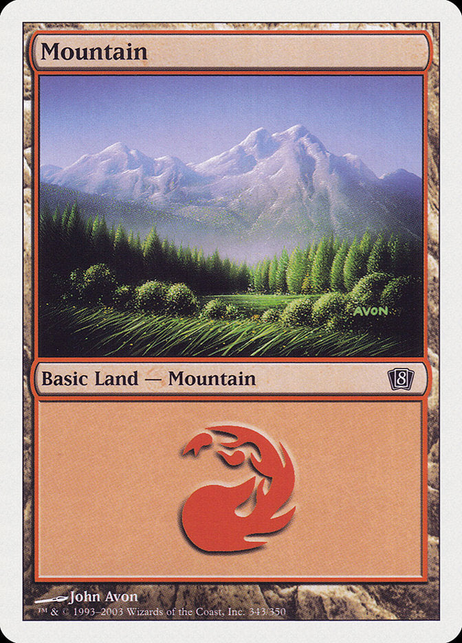 {B}[8ED 343] Mountain (343) [Eighth Edition]