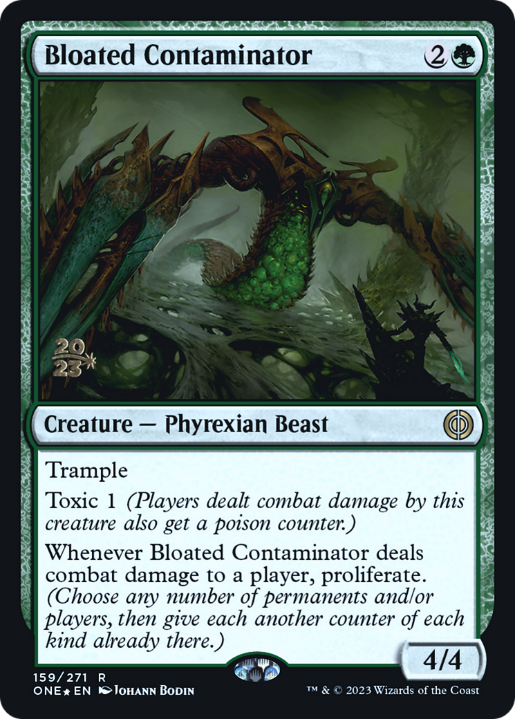 {@R} Bloated Contaminator [Phyrexia: All Will Be One Prerelease Promos][PR ONE 159]