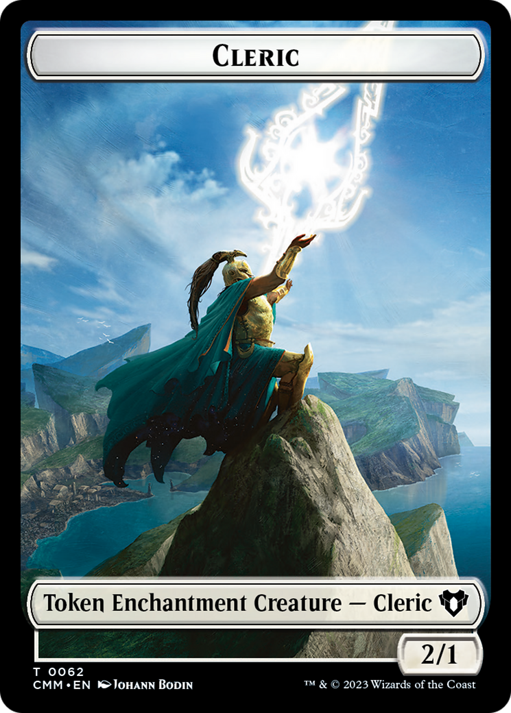 {T} Elf Warrior // Cleric Double-Sided Token [Commander Masters Tokens][TCMM 72//62]