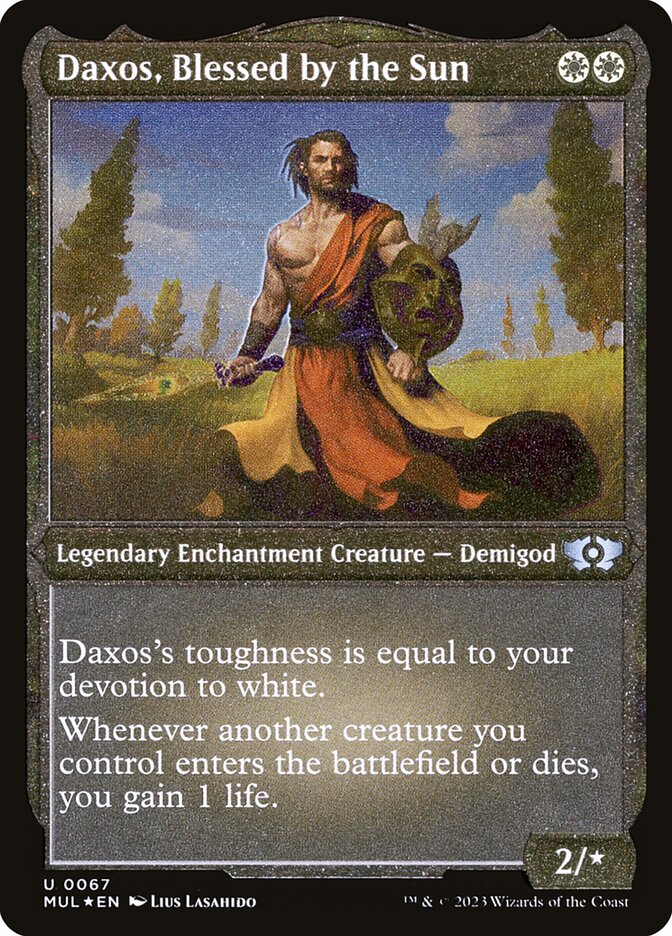 {C} Daxos, Blessed by the Sun (Foil Etched) [Multiverse Legends][MUL 067]