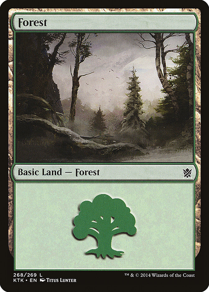 {B}[KTK 268] Forest (268) [Khans of Tarkir]