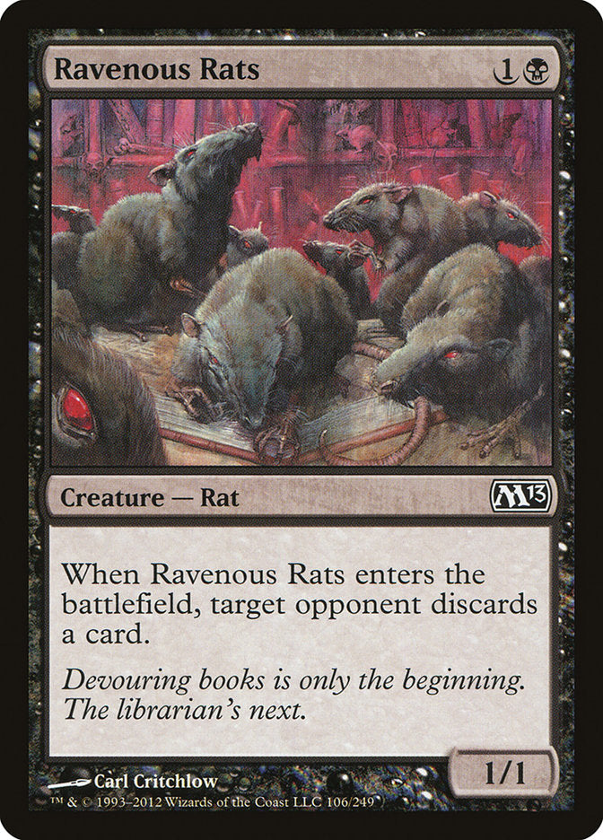 {C} Ravenous Rats [Magic 2013][M13 106]