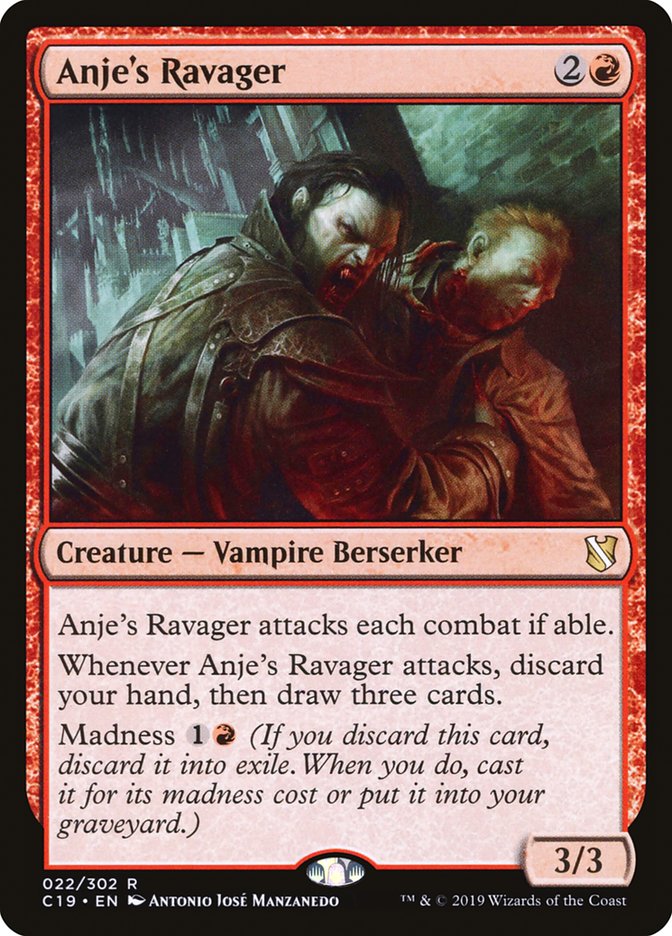 {R} Anje's Ravager [Commander 2019][C19 022]