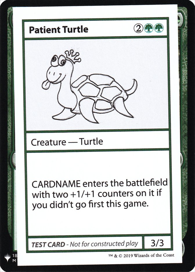 {R} Patient Turtle [Mystery Booster Playtest Cards][CON CMB1 082]